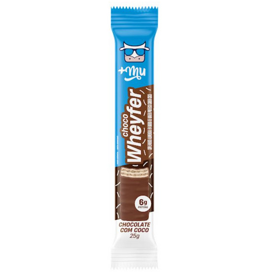 Chocolate com Coco Wheyfer 25g + Mu em Oferta na Shopee