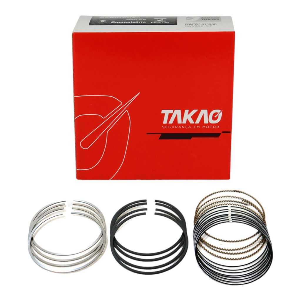 Jogo Anéis Motor Std Para Civic 1.7 16v De 2001 A 2006 Takao