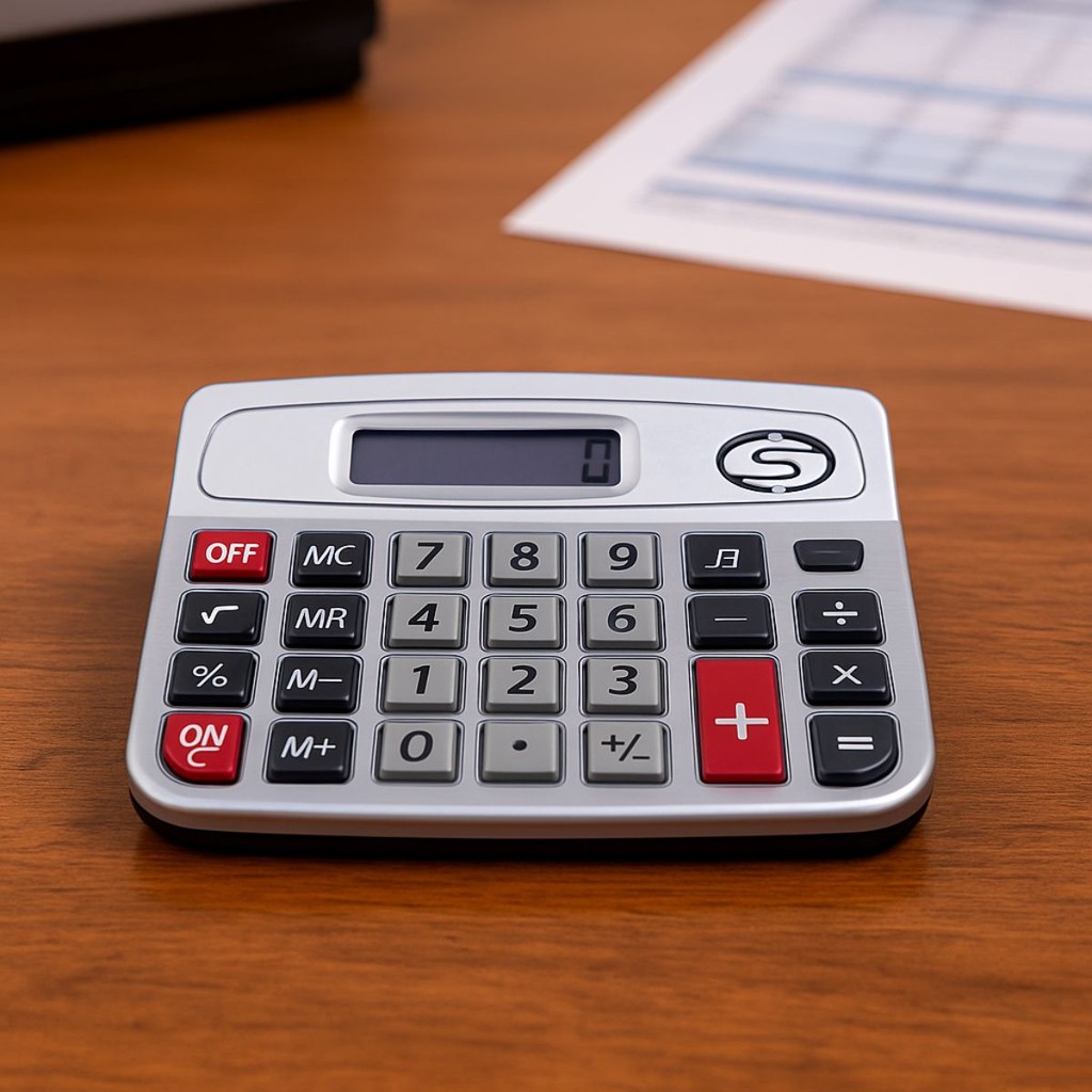 Calculadora com Tecla Sonora Beep – Econômica e Visor de 8 Dígitos
