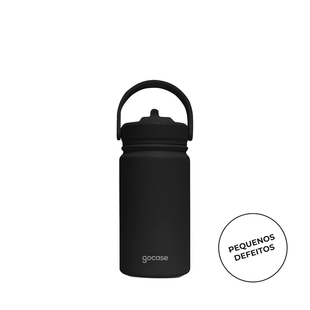 Outlet Garrafa Térmica Gocase Mini Aço Inox 350ml Bebida Fria até 24h Quente até 12h Leves Defeitos em Oferta na Shopee