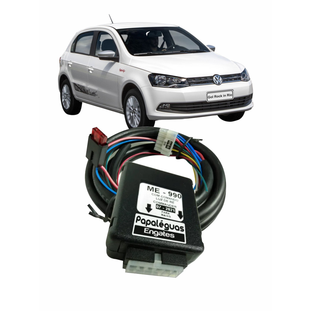 MODULO ELETRICA ENGATE REBOQUE VW GOL ROCK IN RIO 2012 2016 5 CANAIS COM FUSIVEL