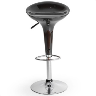 Banqueta Giratória Alta Tulipa Lotus Assento Abs Preto em Oferta na Shopee