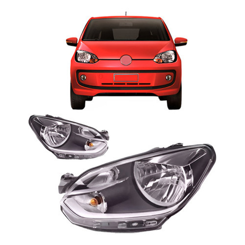 Par Farol Up 2014 2015 2016 Eletrico Manual Com Friso Cinza