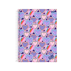 Caderno 1 Matéria Universitario Feminino Stella - Jandaia MODELO:CORAÇÃO