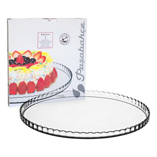 Prato Para Bolo Sobremesas Maxi Patisserie Em Vidro Tortas Frios em Oferta na Shopee