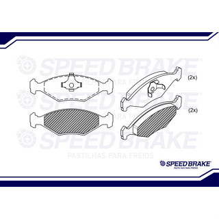 Pastilha Freio Dianteira Gol G3 1998 Até 2000 Original Seed Brake em Oferta na Shopee
