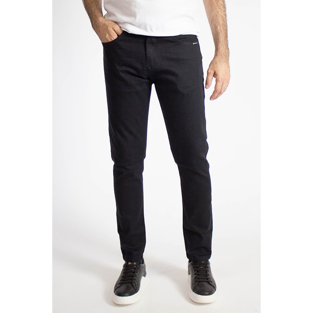 Calca Jeans Masculina Skinny Basic Polo Wear Preto - Men Clothes