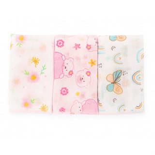 Kit Toalha De Boca Carícia Colorida Bebê Menina - 03 Pçeas em Oferta na Shopee
