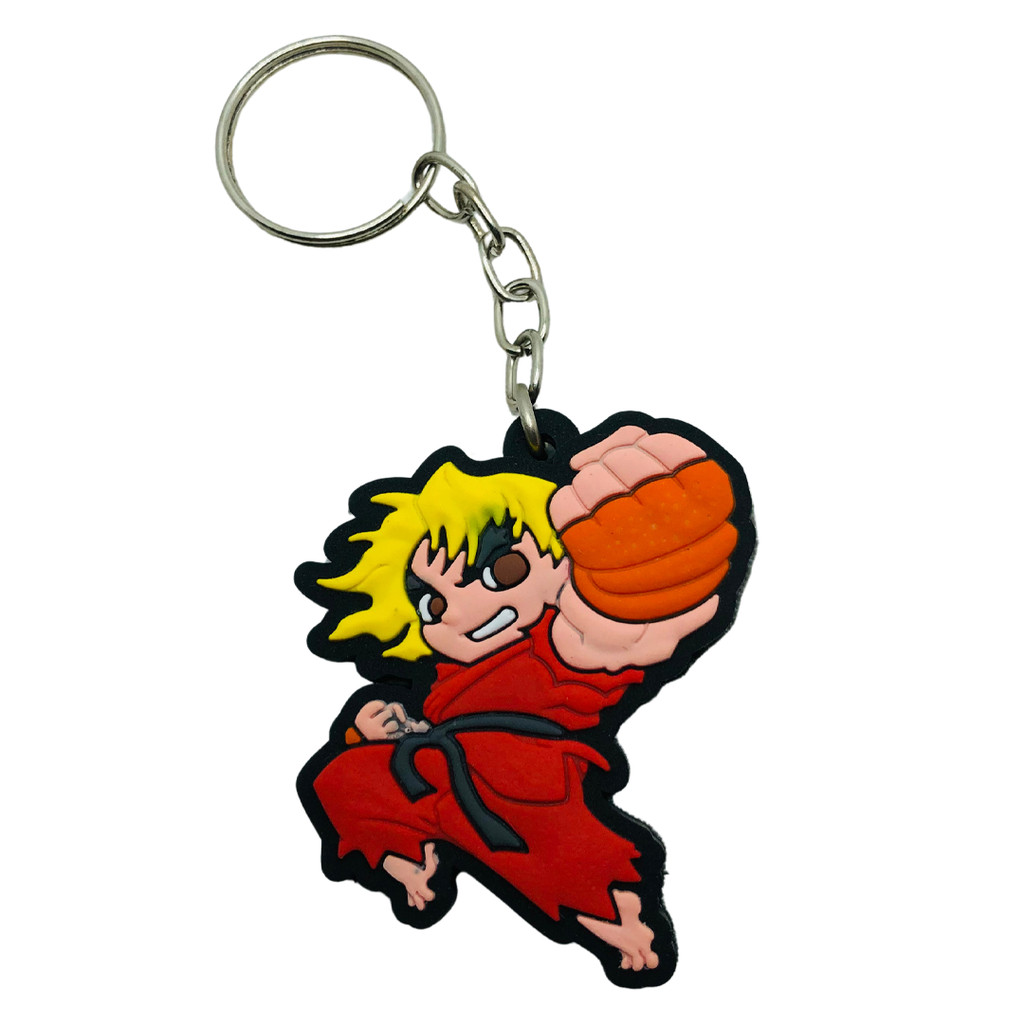 Chaveiro Emborrachado Chaveiro Ken Street Fighter