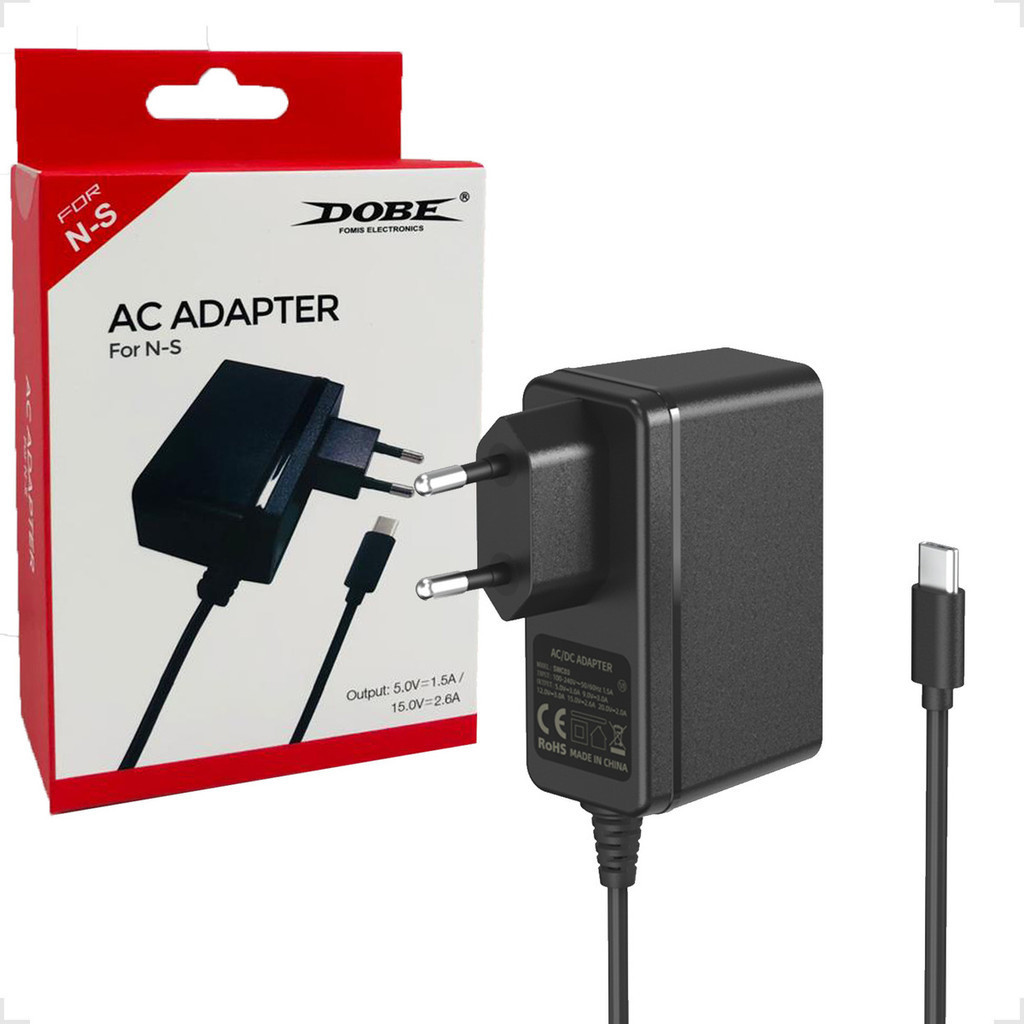 Fonte Carregador Rapido Ac Adaptador Bivolt 100/240v Para Console Compatível Para Nintendo Switch