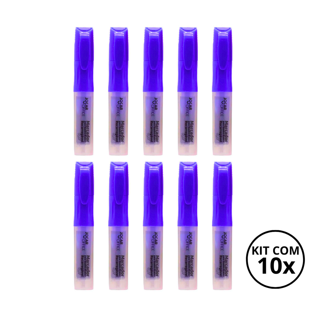 Kit Com 10 Marcadores De Quadro Branco Recarregável -JOCAR MODELO:KIT 04 em Oferta na Shopee