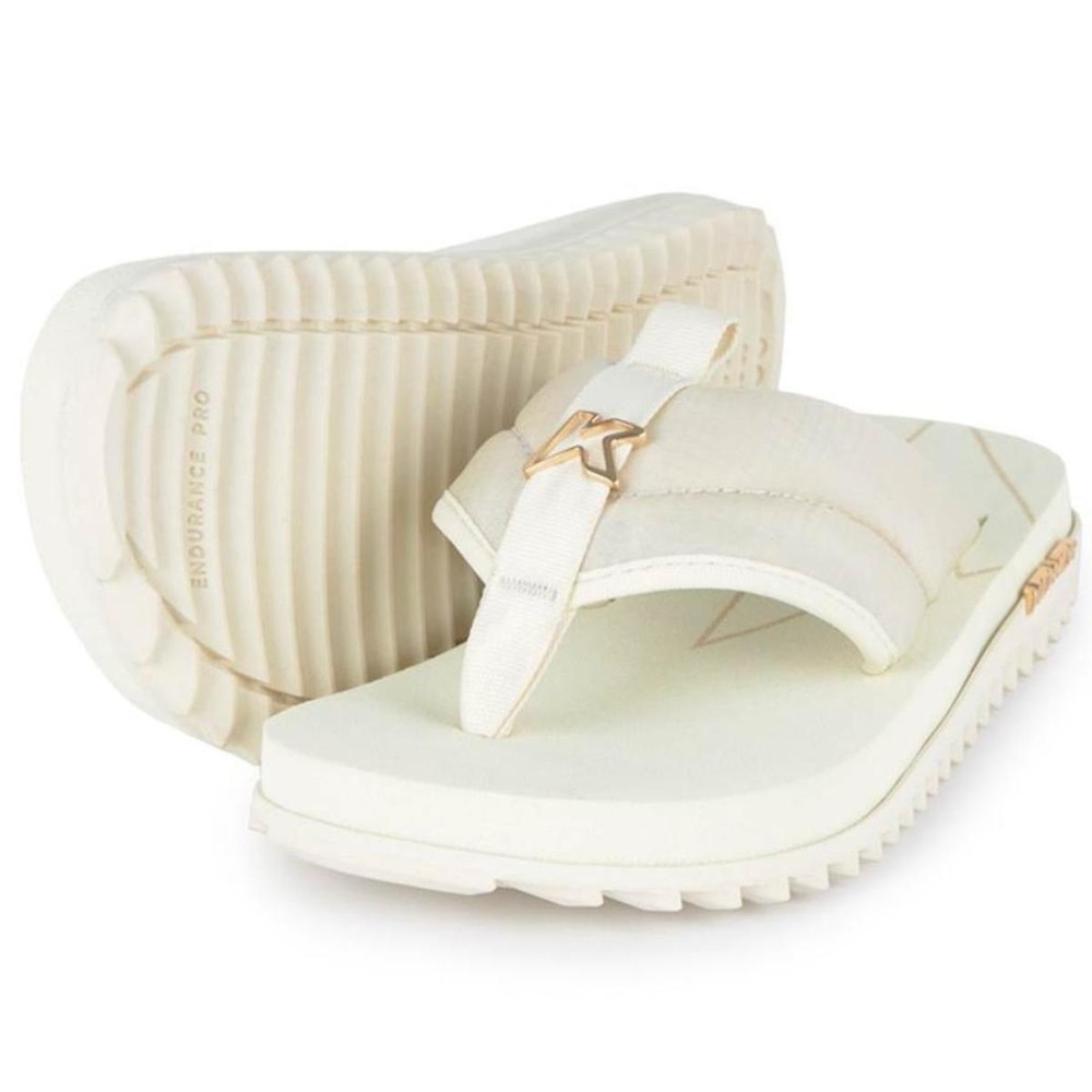 Chinelo Kenner Kivah Comfy Feminino - Off White em Oferta na Shopee