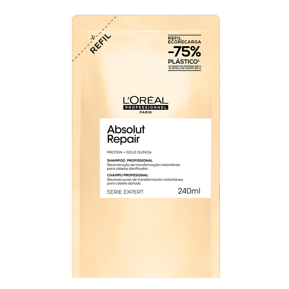 Shampoo L'Oréal Professionnel Absolut Repair Refil 240ml - Beauty