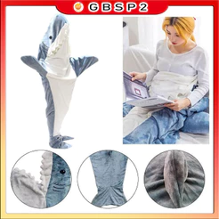 Saco De Dormir Tubarão Desenho Animado Cobertor Pijama