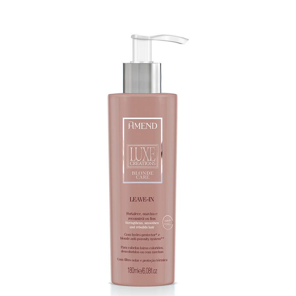 LEAVE-IN AMEND LUXE CREATIONS BLONDE CARE PROTETOR TÉRMICO 180ML em Oferta na Shopee