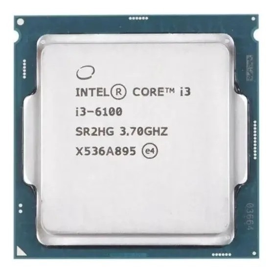 Processador LGA 1151 i3 6100 3.70Ghz 6º Geração S/CX