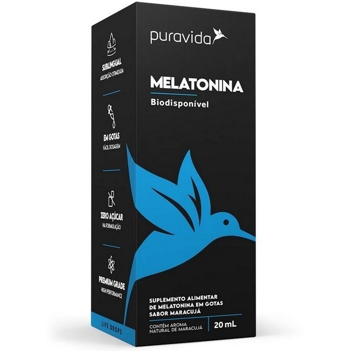 MELATONINA 20ml sabor maracujá - Pura Vida