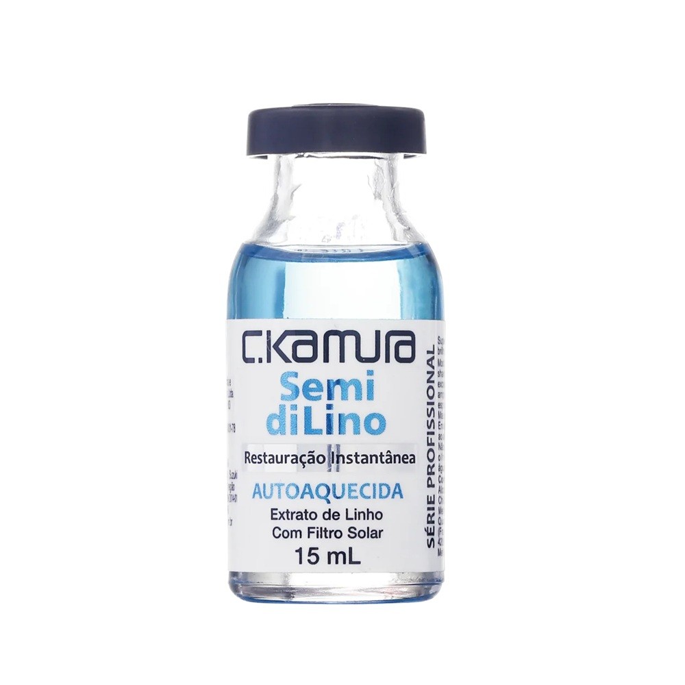 Ampola Autoaquecida Semi di Lino C.Kmaura Restauração Instatânea 15ml em Oferta na Shopee