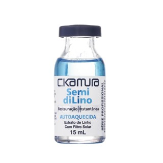 Ampola Autoaquecida Semi di Lino C.Kmaura Restauração Instatânea 15ml em Oferta na Shopee