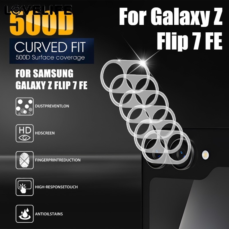 Protetor De Lente De Câmera Profissional Para Galaxy Z Flip7 FE | Vidro À Prova De Choque , Kit De Fácil Instalação Com 