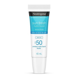 Protetor Solar Neutrogena Sun Fresh Hydro Boost Sem Cor FPS50 40ml em Oferta na Shopee