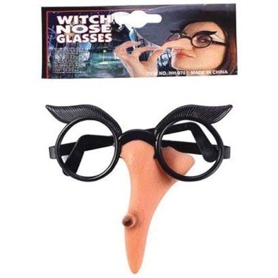 Kit Nariz com Oculos de Bruxa Acessório Halloween Decoração Enfeite Halloween