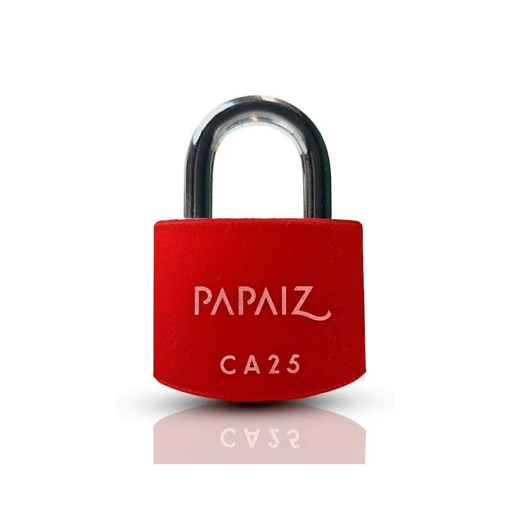 Cadeado em Alumínio de 25mm CA25 Vermelho em Oferta na Shopee