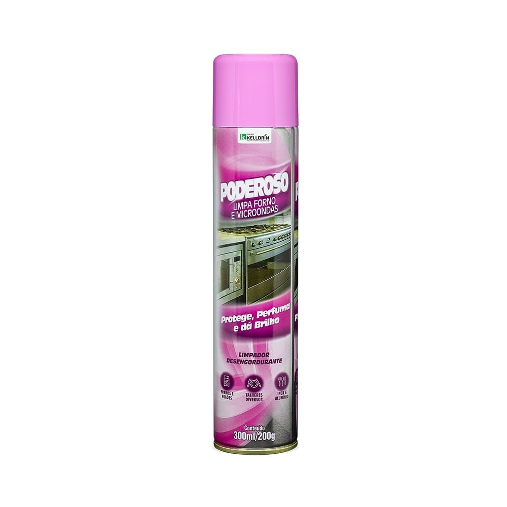 Limpador Desengordurante Poderoso Limpa Forno e Microondas Aerosol 300ml/200g