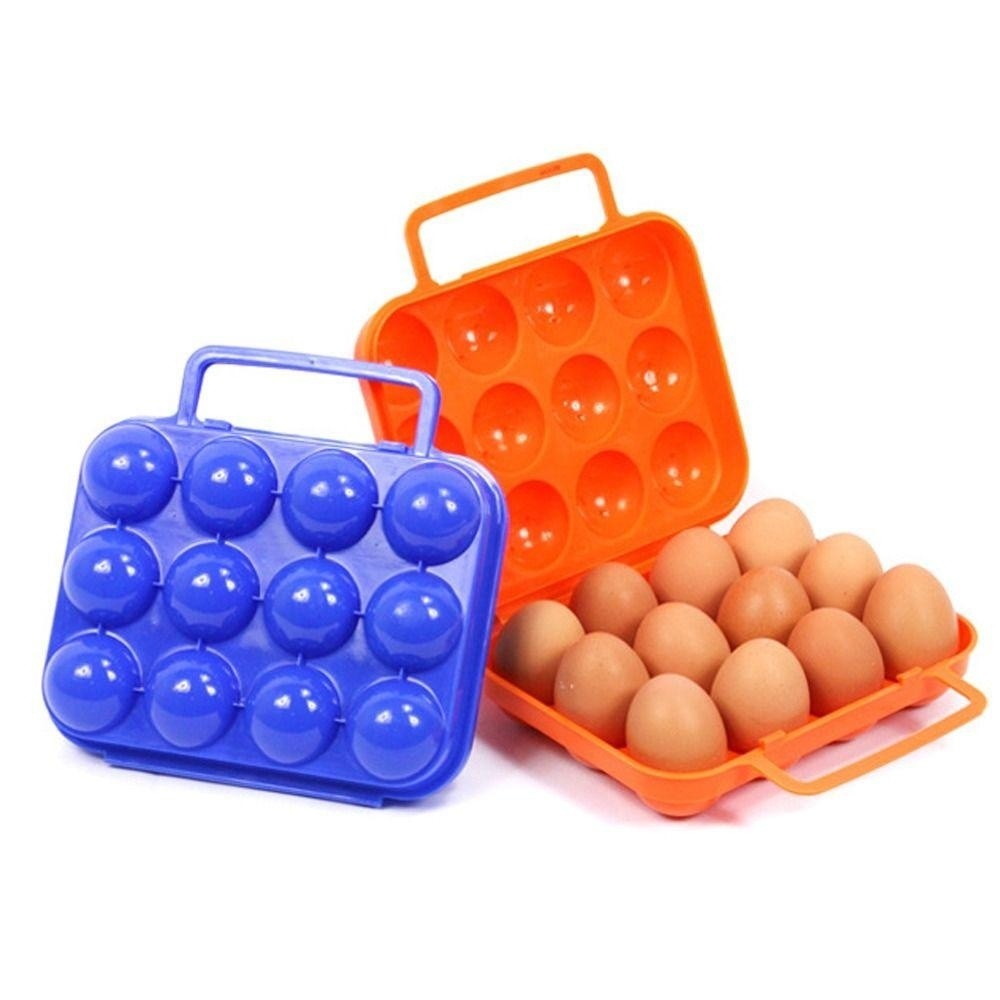Estojo Portátil de Armazenamento de Ovo/Recipiente de Dúzia ou Dois Ovos para Transporte em Caminhada/Acampamento/Ar L