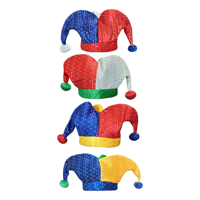 Chapéu Bobo Da Corte Três Pontas Com Lantejoulas