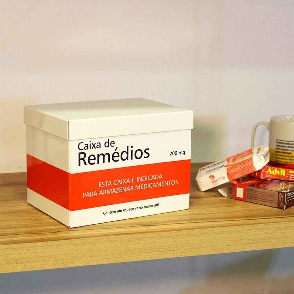Caixa Remédios Tarja Vermelha BR01.1837.LIS