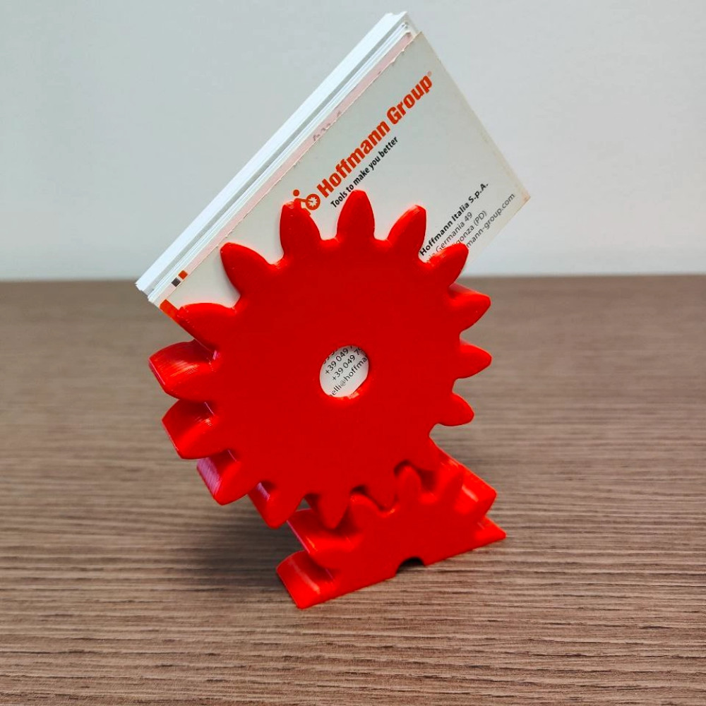 Expositor Porta Cartão De Visita MECANICO ENGRENAGEM  Suporte para cartão panfleto Livreto Escritorio Sala