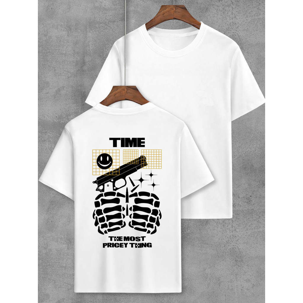 Camiseta Street Time The Most Thing Arma Style Estampa Nas Costas