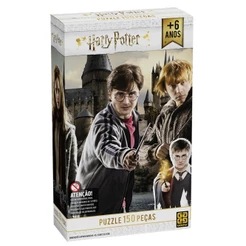 QUEBRA CABEÇA HARRY POTTER 150 PEÇAS GROW PUZZLE JOGO FILME BRUXARIA MAGIA CASAS HOGWARTS HERMIONE