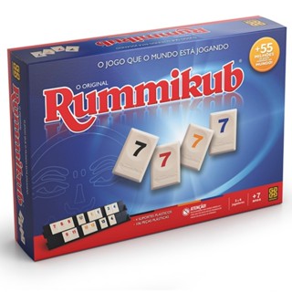 JOGO DE TABULEIRO RUMMIKUB GROW BRINQUEDO DE MESA FAMÍLIA DIVERSÃO GAMES ESTRATÉGIA DESAFIO PEDRAS em Oferta na Shopee