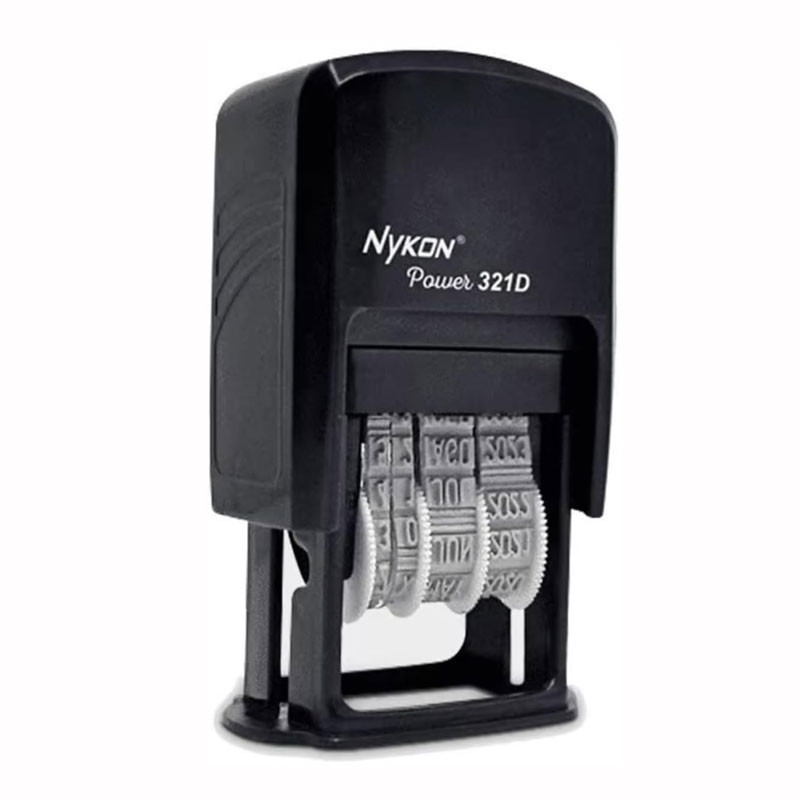 Carimbo datador automático N312D num3.8 tinta Preta Nykon