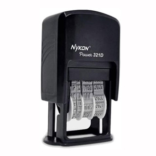 Carimbo datador automático N312D num3.8 tinta Preta Nykon em Oferta na Shopee