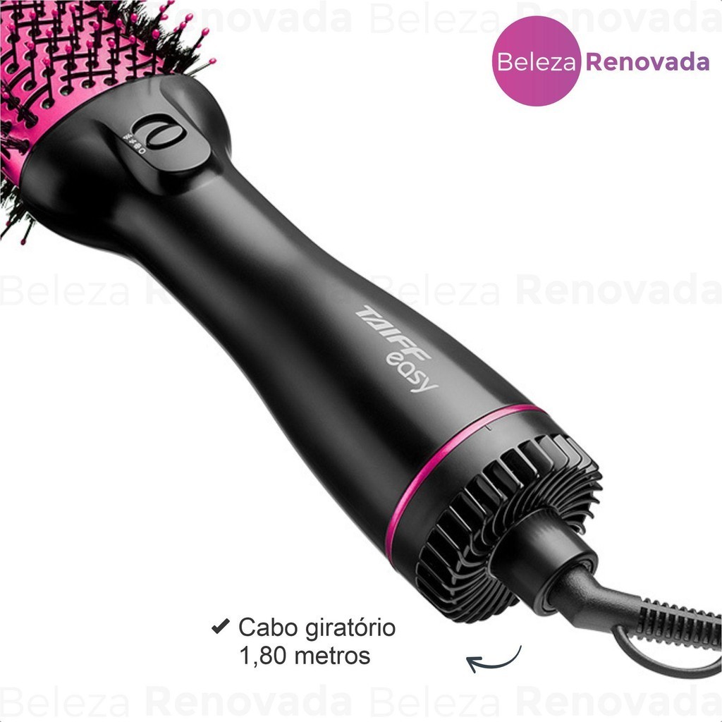 Escova Secadora Modeladora Taiff Oval Easy Pink — foto 4