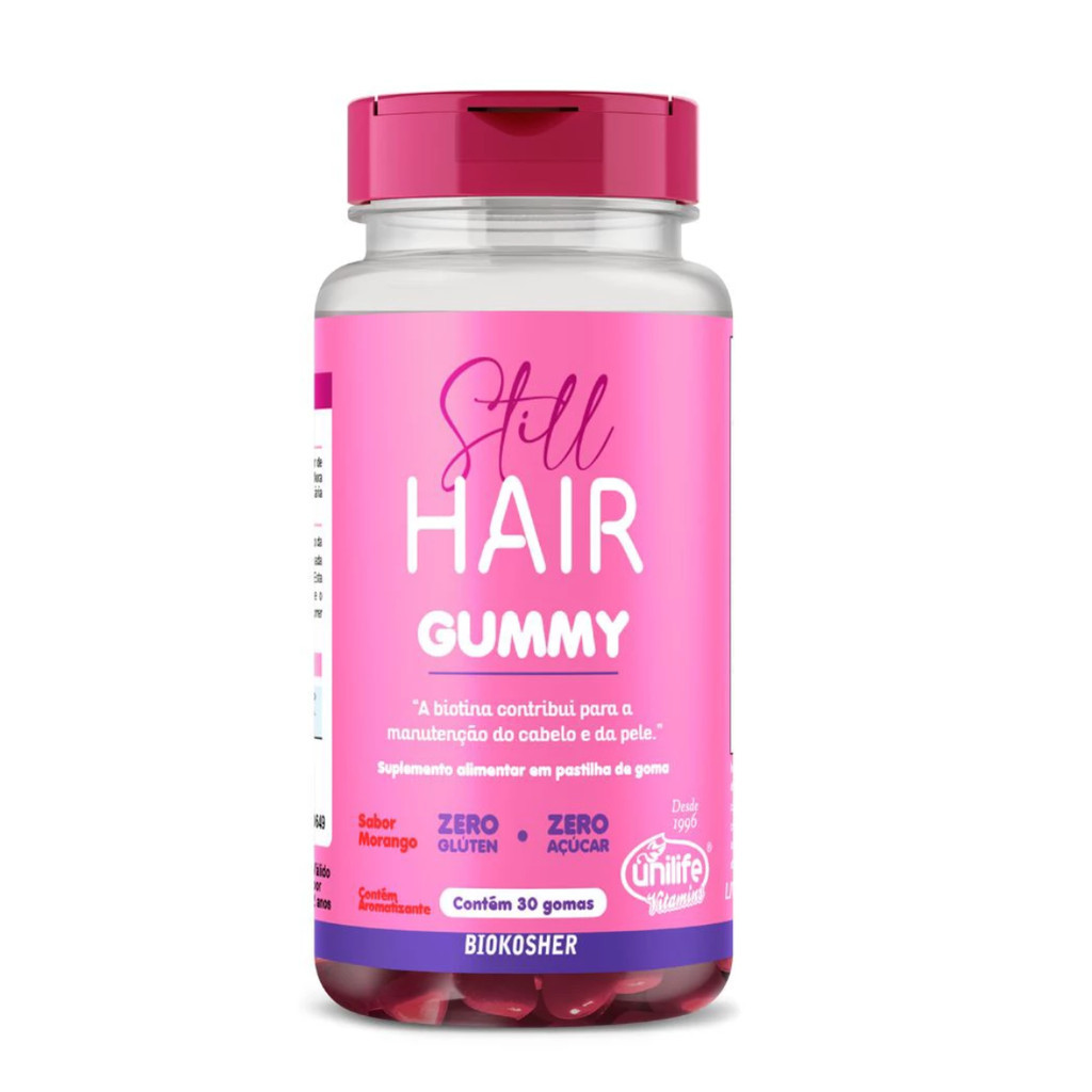 Gummy Hair Still Para Cabelos e Pele 30 Gomas - Unilife