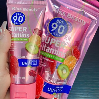 Creme Protetor Solar Spf 90 + pa + + Alta Proteção Uv Plus Facial 60ml Cuidados Com A Pele C4e8 em Oferta na Shopee