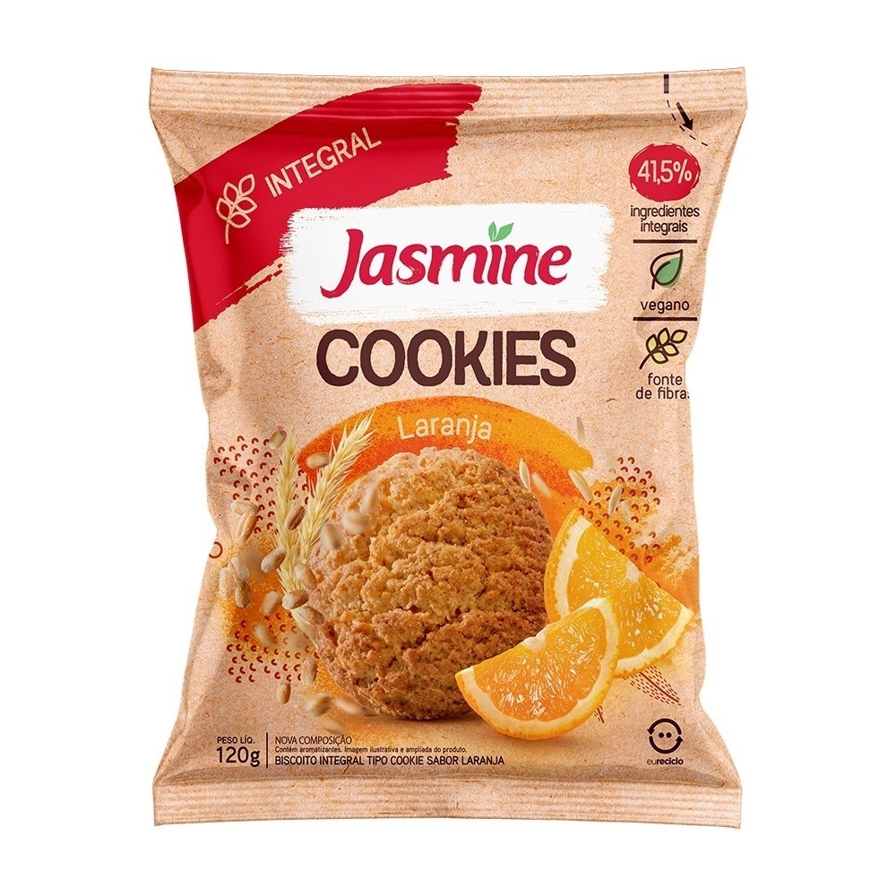 Jasmine Cookies Laranja Integral 120G em Oferta na Shopee