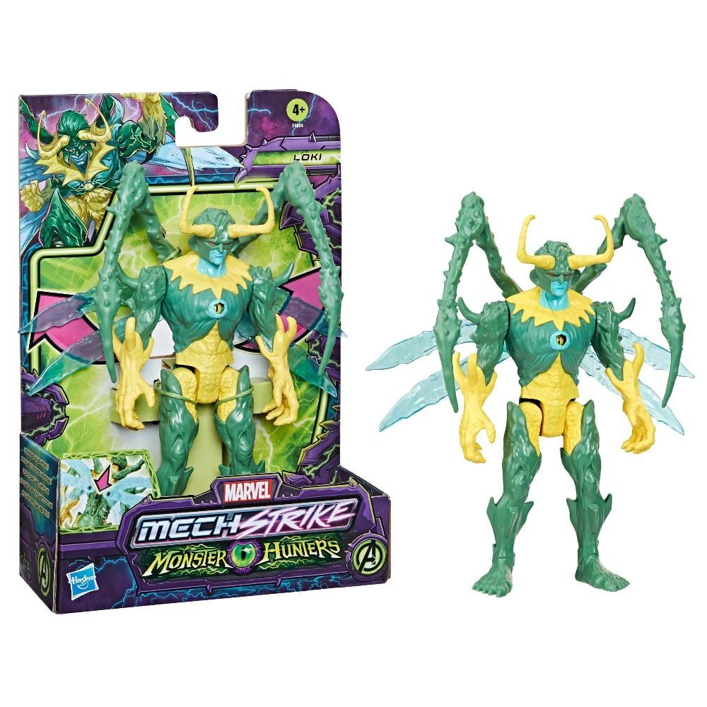 Boneco Marvel Mech Strike Monster Hunters Loki F4804 Hasbro