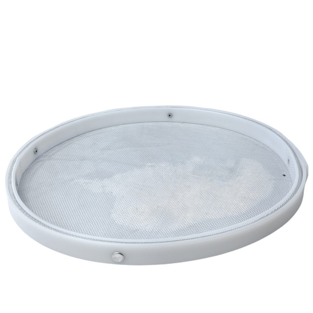 PENEIRA DE FUBÁ COM ARO POLIETILENO 30CM MALHA GALVANIZADA PE-30