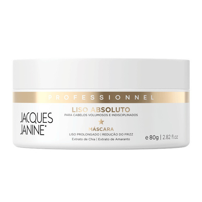 Máscara Tratamento Creme Liso Absoluto Jacques Janine 80g em Oferta na Shopee
