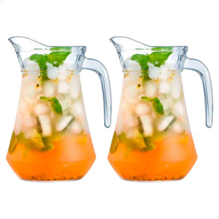 Jarra De Vidro Suco Água Com Tampa 1,6 Litro 2 Unidades em Oferta na Shopee