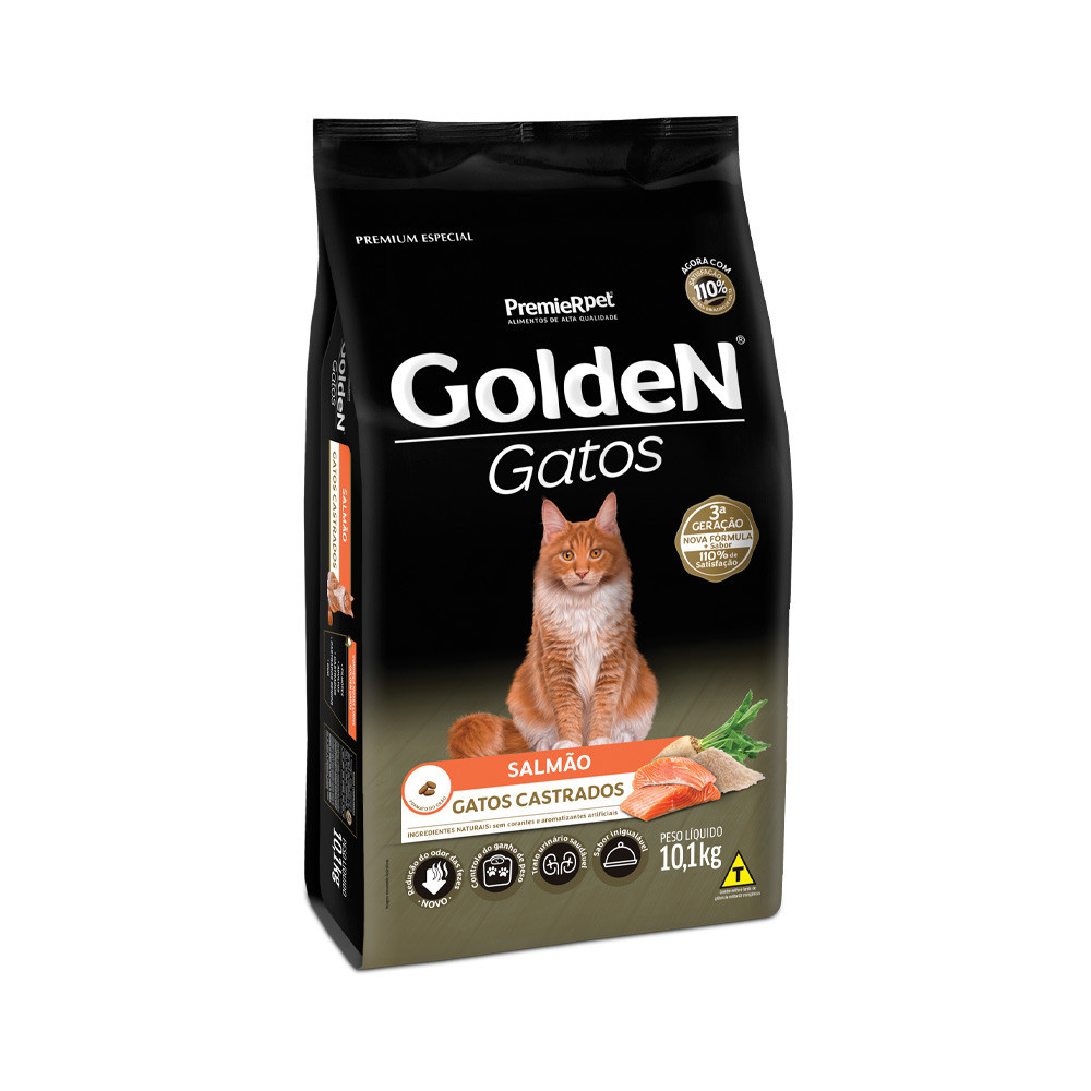 GOLDEN GATOS ADULTOS CASTRADO SALMAO 10.1KG