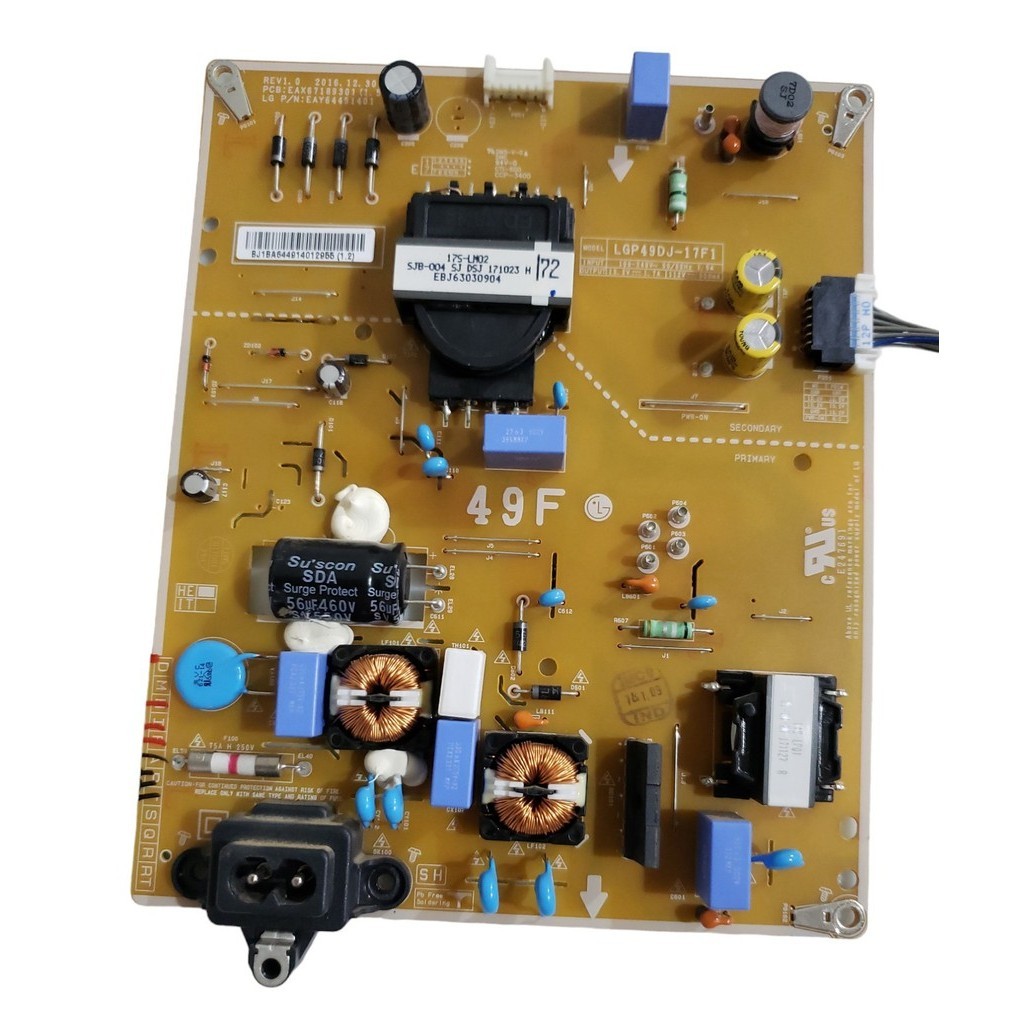 Placa Fonte PARA Tv 49LJ5550 EAX67189301(1.5) LGP49DJ-17F1