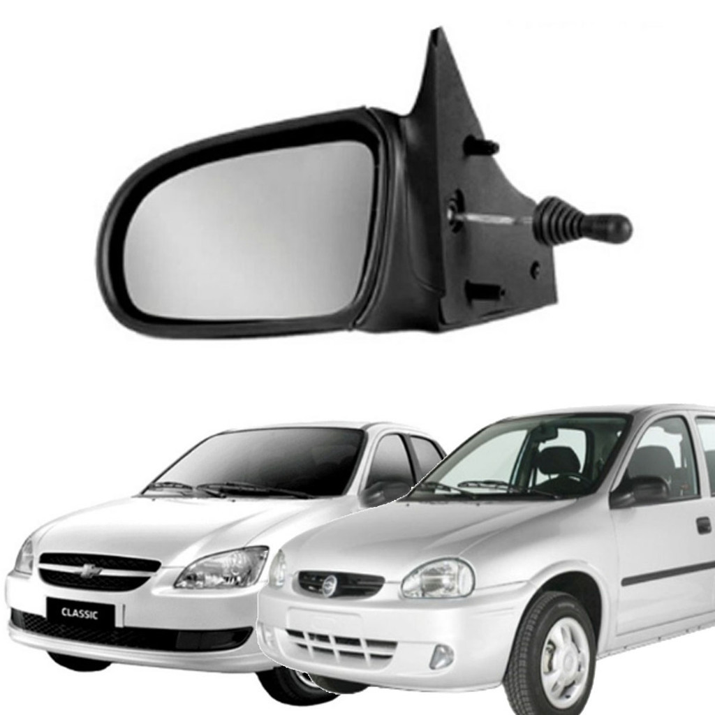 RETROVISOR CORSA HATCH WIND 94 95 96 97 98 99 2000 2001 2002 ATE 2013 COM CONTROLE LADO ESQUERDO