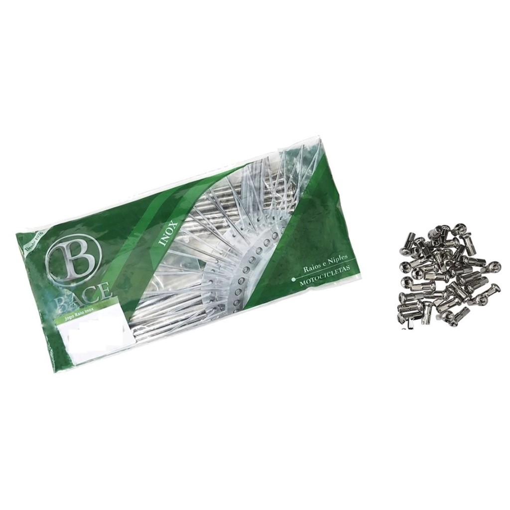 JOGO RAIO INOX 4MM BACE DIANTEIRO SHADOW 750 ARO 21 2012+