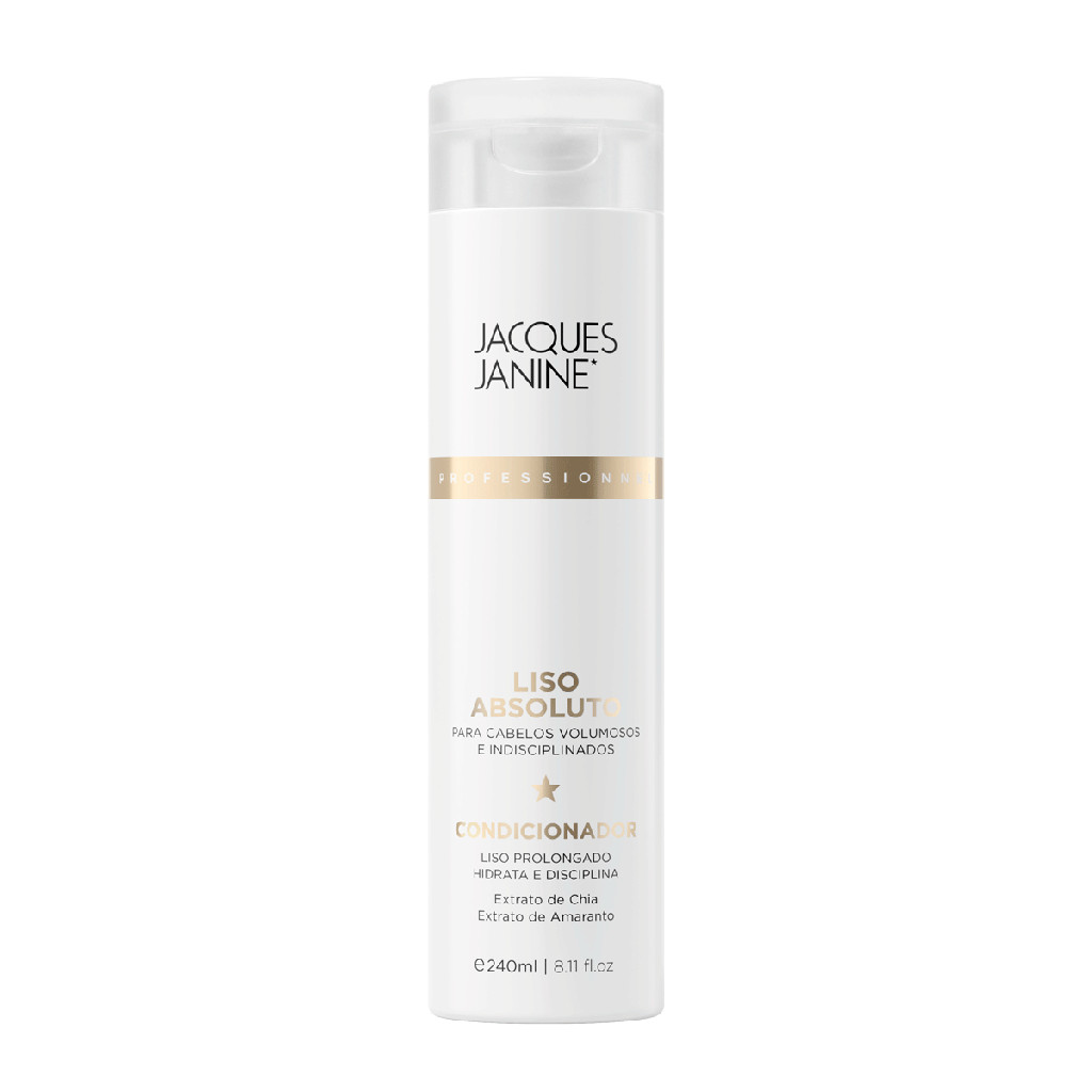 Kit Jacques Janine Liso Absoluto Shampoo Condicionador 240ml Spray Finalizador 60ml — imagem 2 de 2